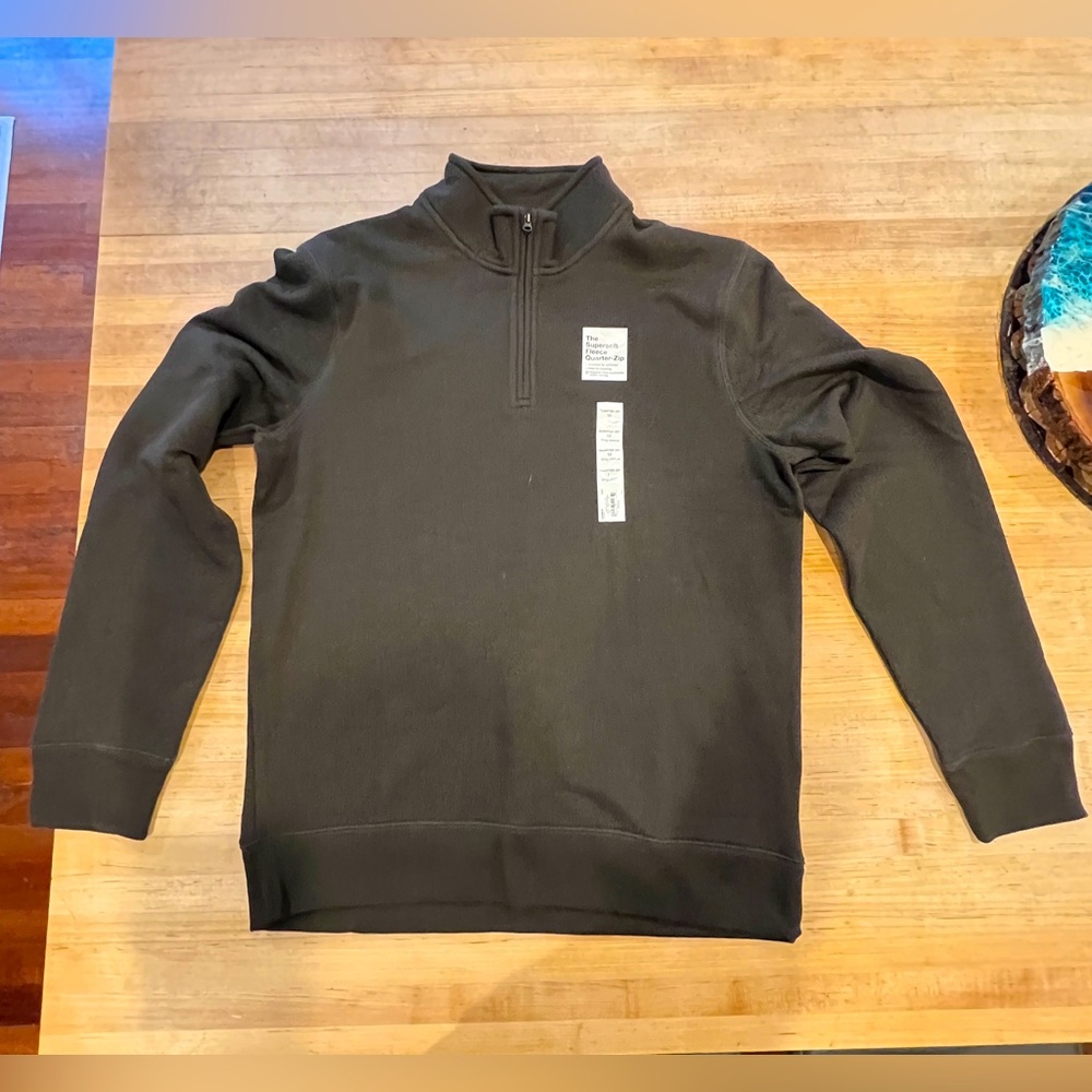 Sonoma Men’s Quarter Zip Long-Sleeve Fleece Dark Grey Medium NWT